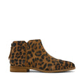Bottines Rylie - Daim Léopard Brun