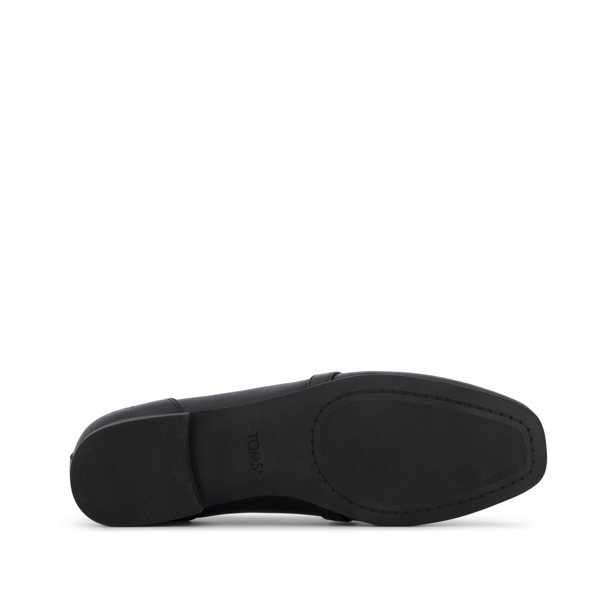 Lynette Loafer - All Black Leather with Chain Bottom Sole View