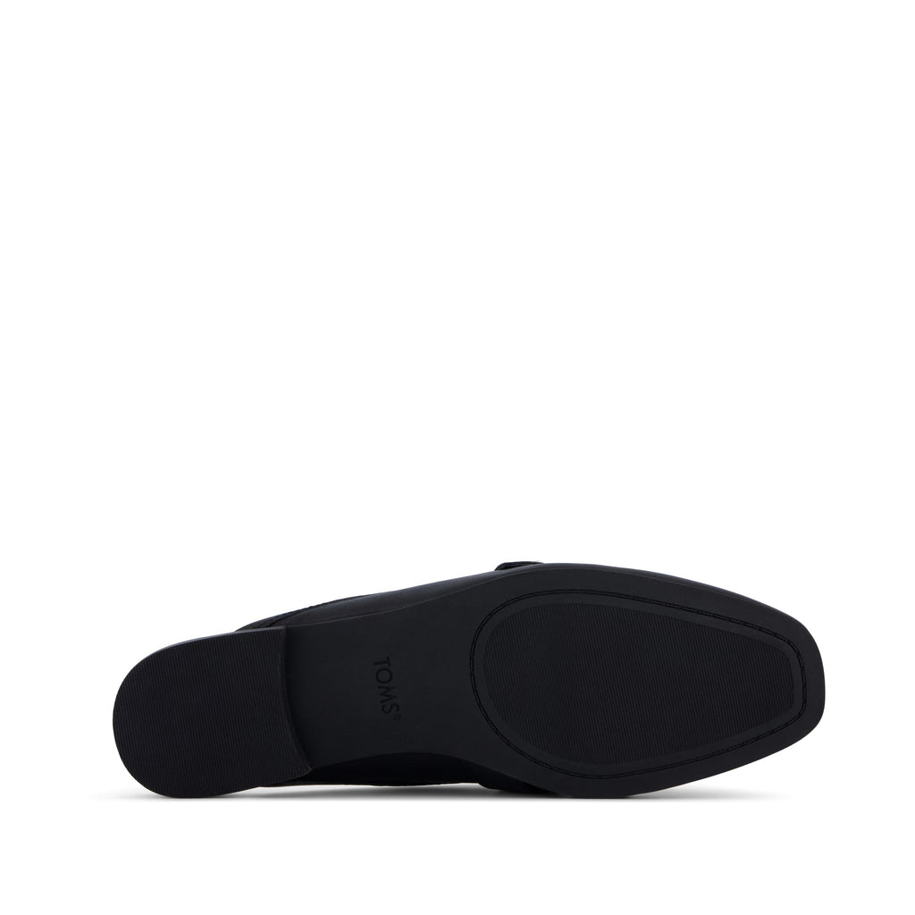 Lynette Mule - Black Leather Bottom Sole View