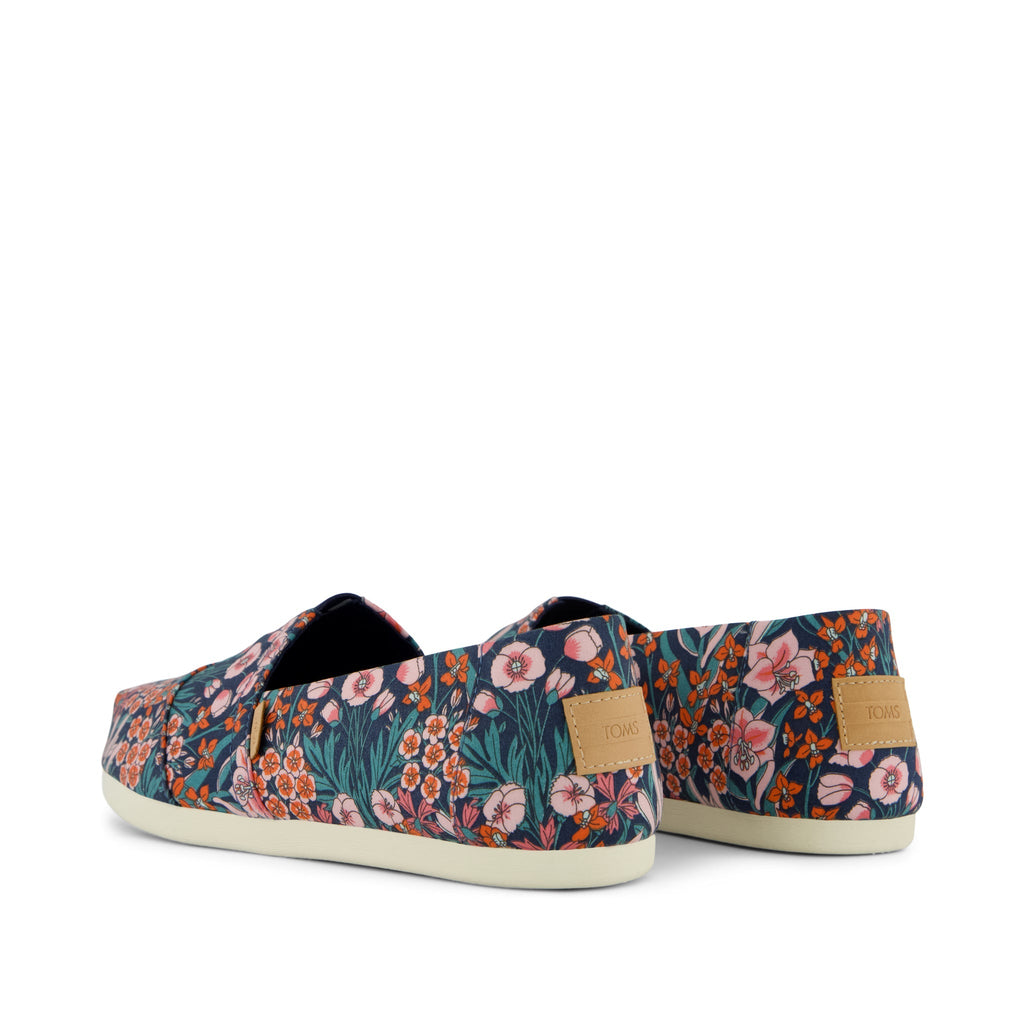 Alpargata Classic - Dark Teal Mountain Primrose Print Back View