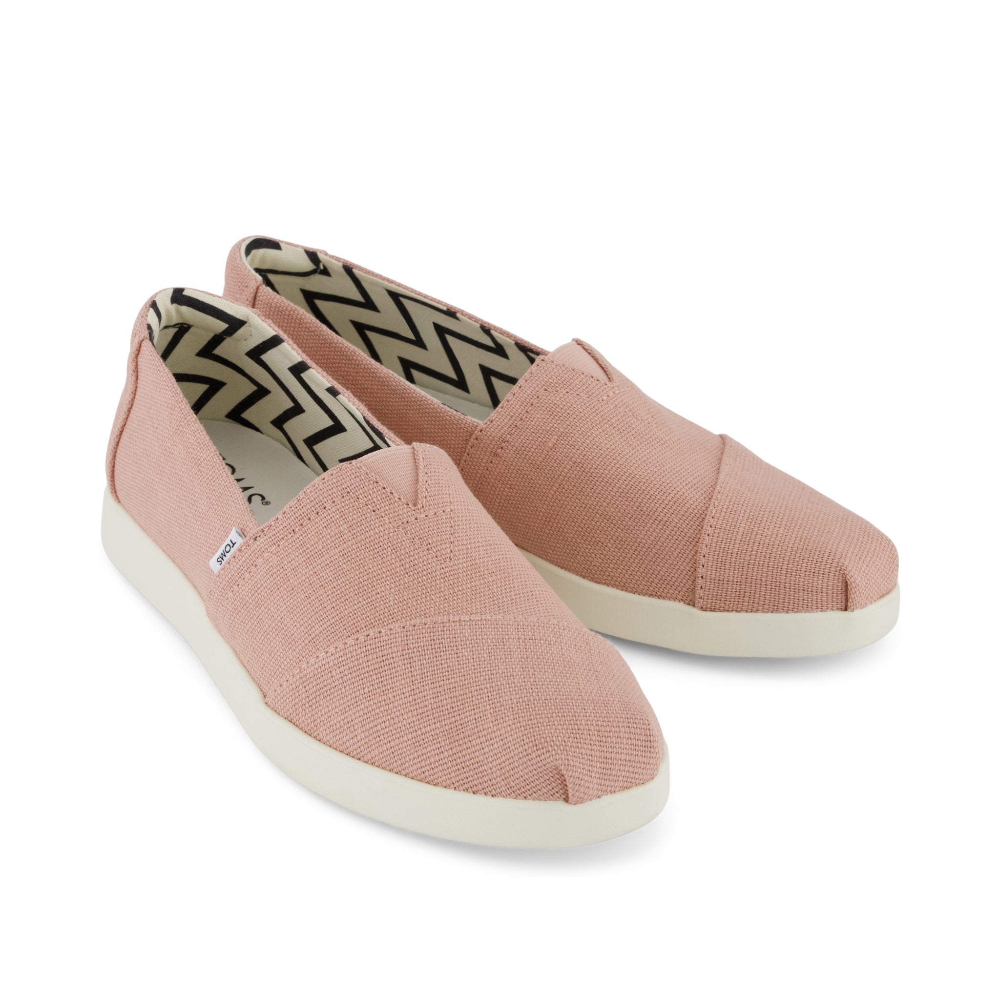 Alpargata Plus - Pink Café Crème Heritage Canvas Front View
