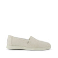 Alpargata Plus - Off White Subtle Metallic Chenille Faux Fur Lined