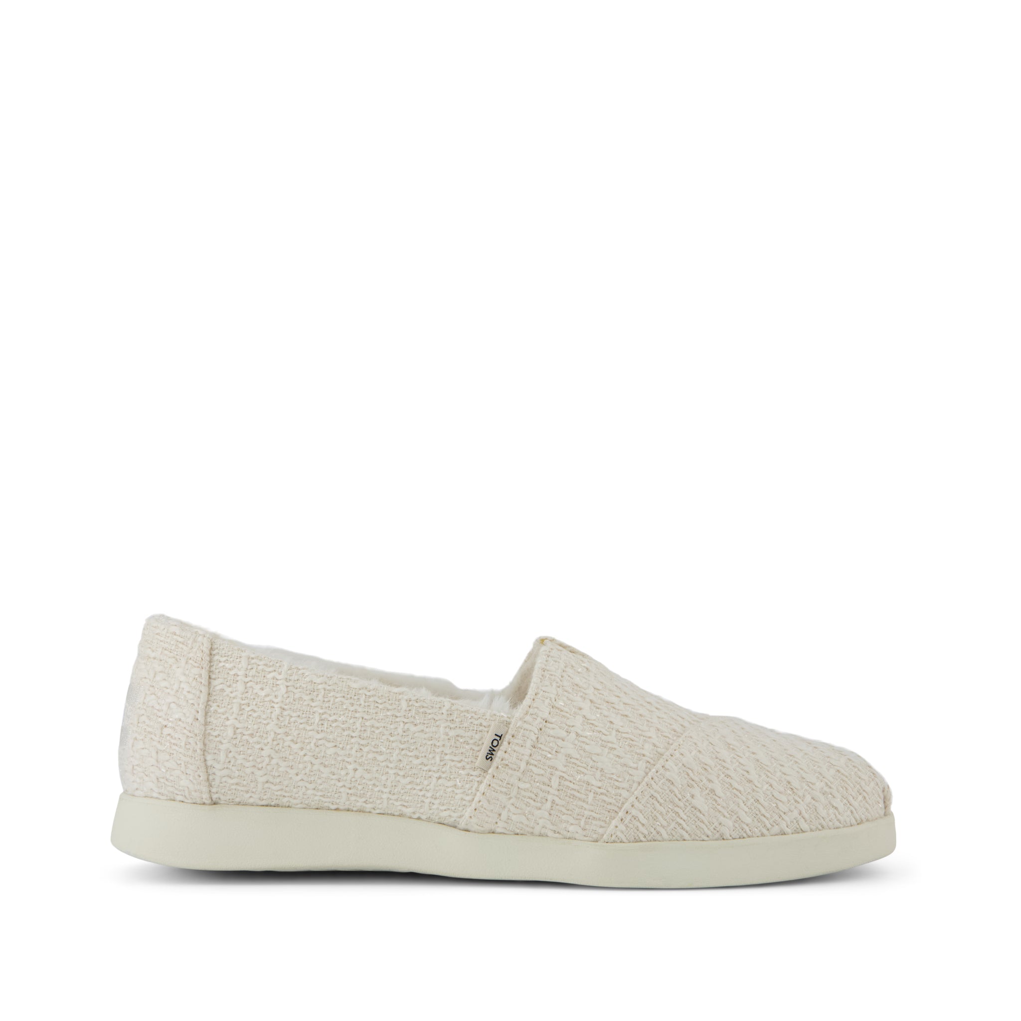 Alpargata Plus - Light Sand Metallic Faux Fur Side View