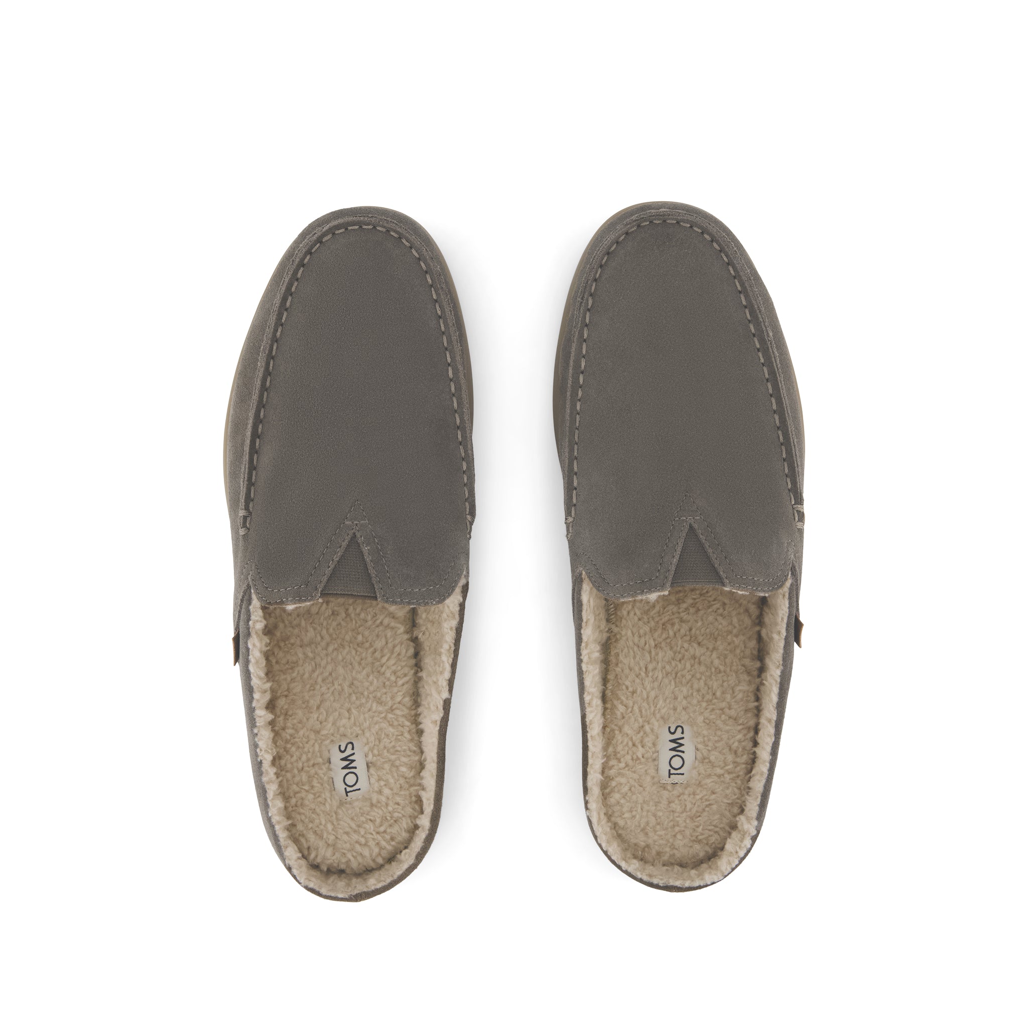 Alonso Mule  - Canteen Taupe Suede Faux Shearling Lined