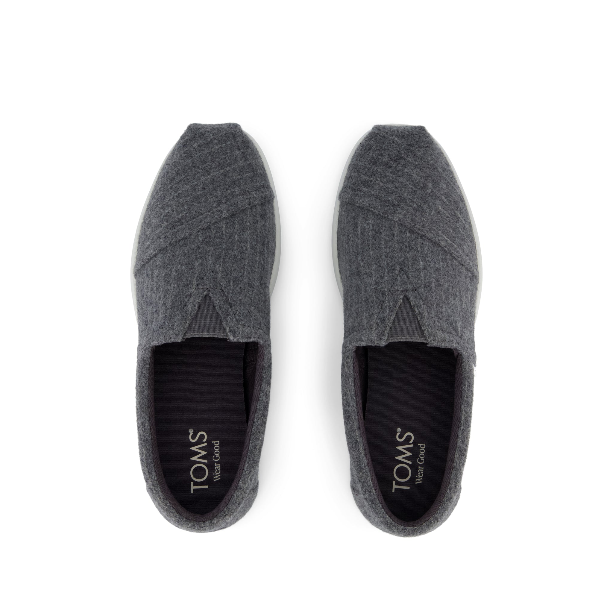 Alp FWD Espadrille - Drizzle Grey Cozy Stripe Top View