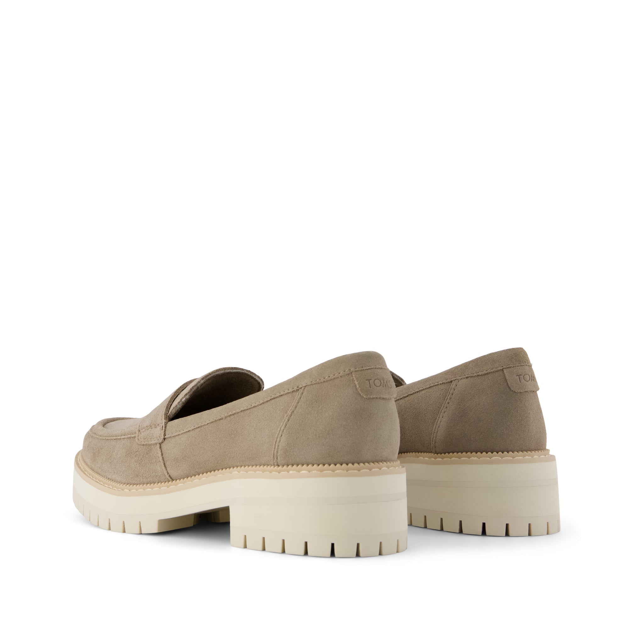 Cara Loafer - Dune Beige Suede Back View