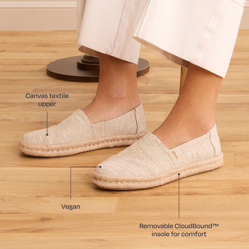 Alpargata 2.0 Espadrille met Touwzool - Beige Natuurlijke Textuur Melange