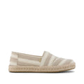 Alpargata 2.0 Espadrille met Touwzool - Natuurlijk bruin met metallic strepen
