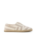 Palmera Plus Slip-On Espadrille - Natuurlijk wit-bruin met metallic strepen