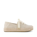 Espadrilles Carolina Lace-Up - Toile beige brillante