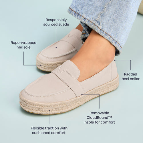 Mocassins Blakely - Gris doux / daim
