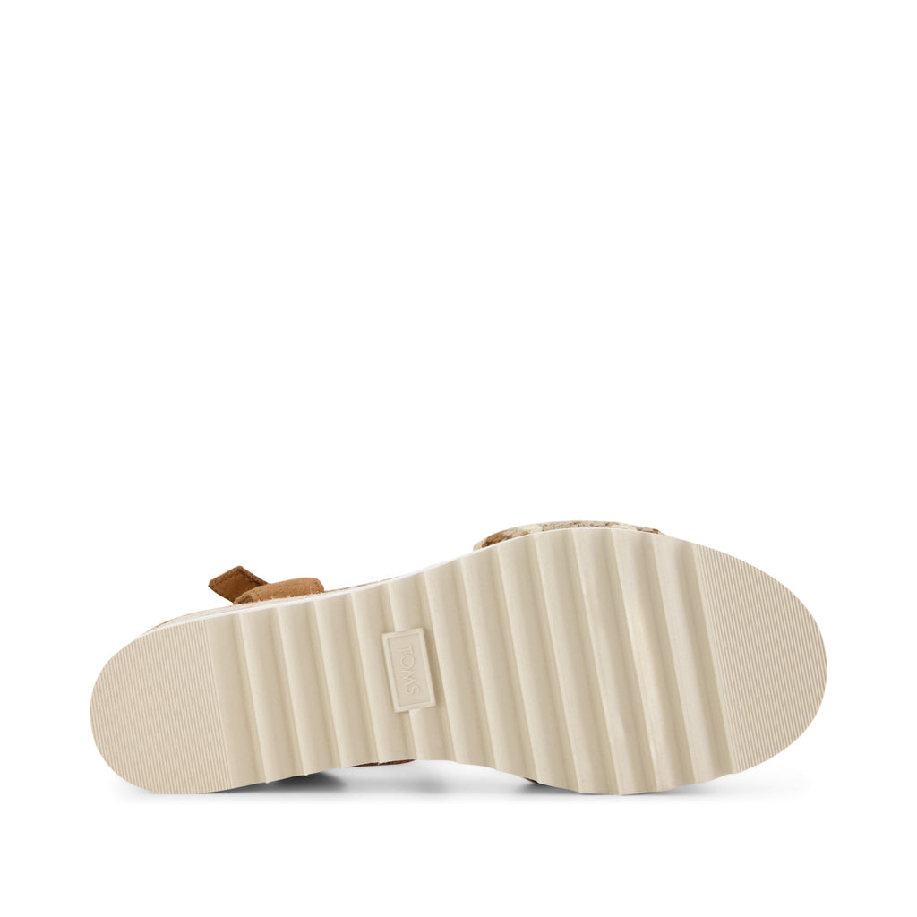 Diana Wedge Sandal - Almond Crochet Bottom Sole View