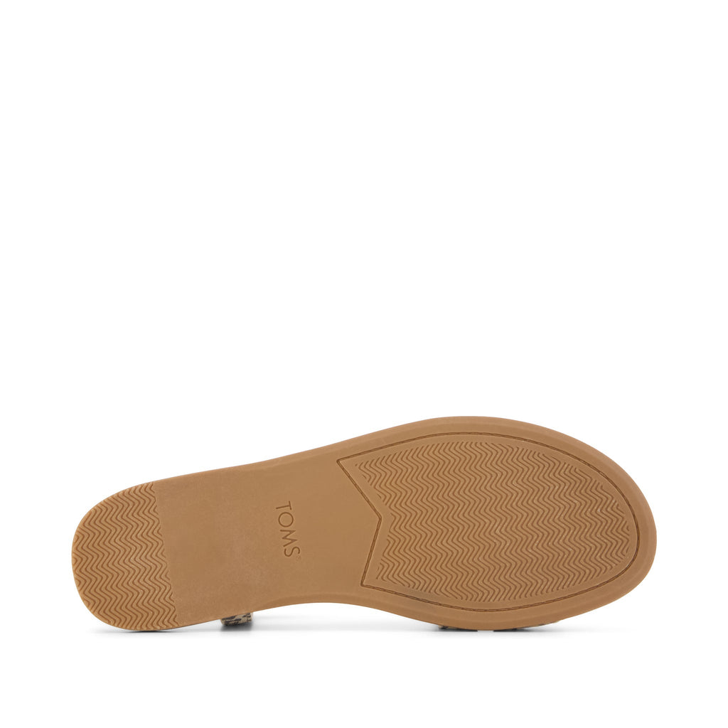 Mar Strappy Sandal - Leopard Print Suede Bottom Sole View
