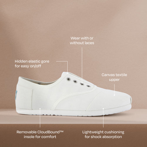 Cordones Plus Sneaker - Weiße Canvas