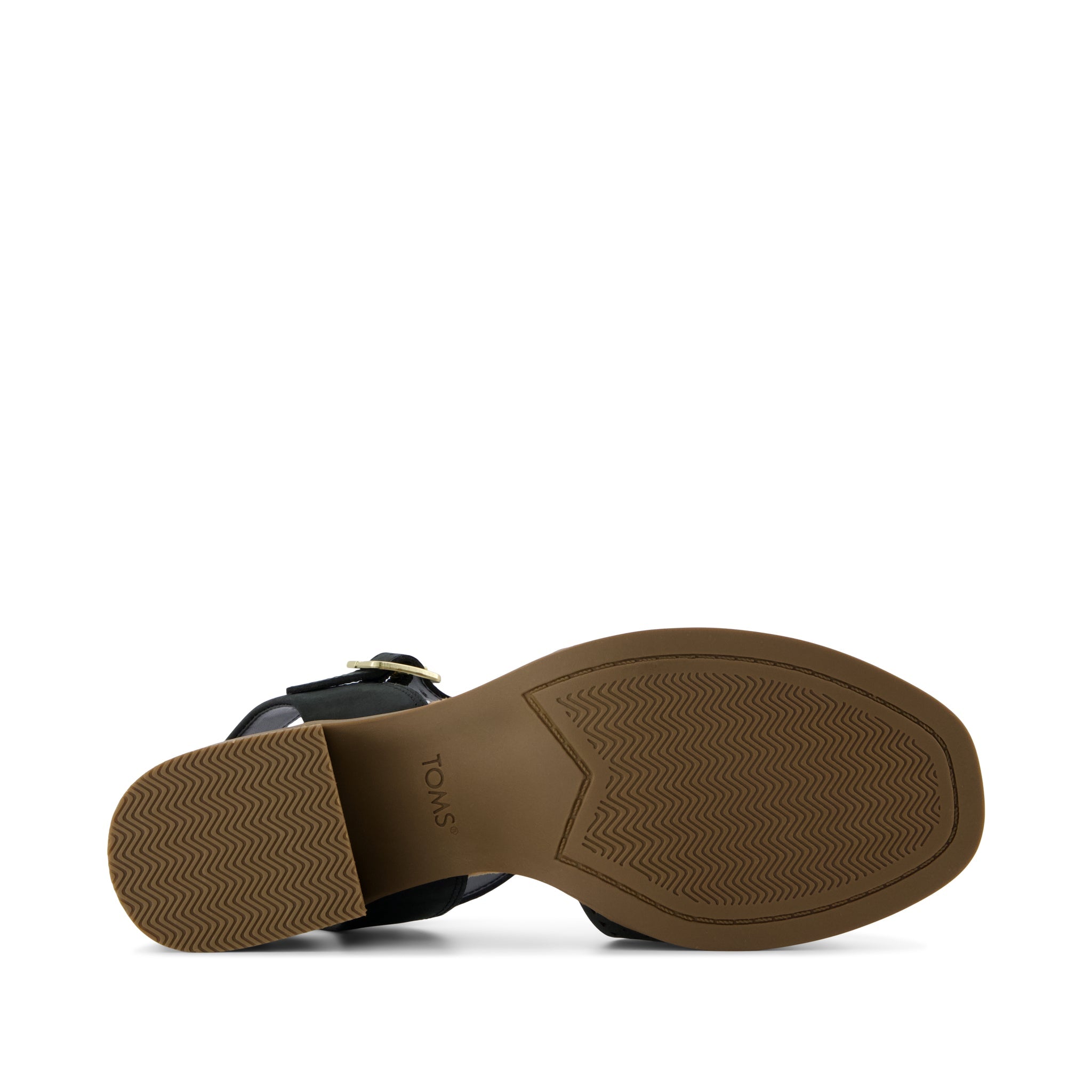 Eloise Sandal - Black Perforated Leather Bottom Sole View