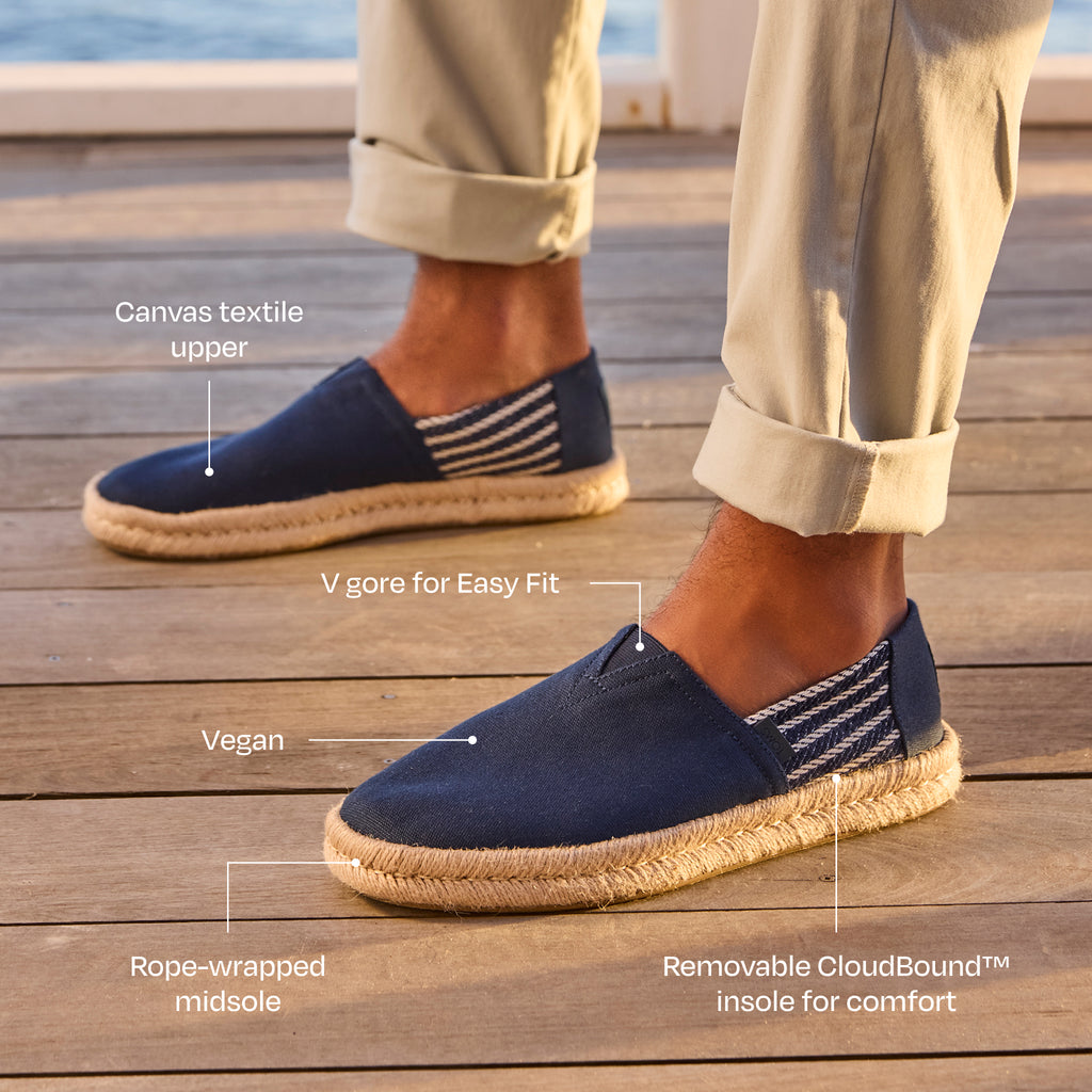Espadrilles Alpargata Rope 2.0  - Bleu marine / rayures nautiques