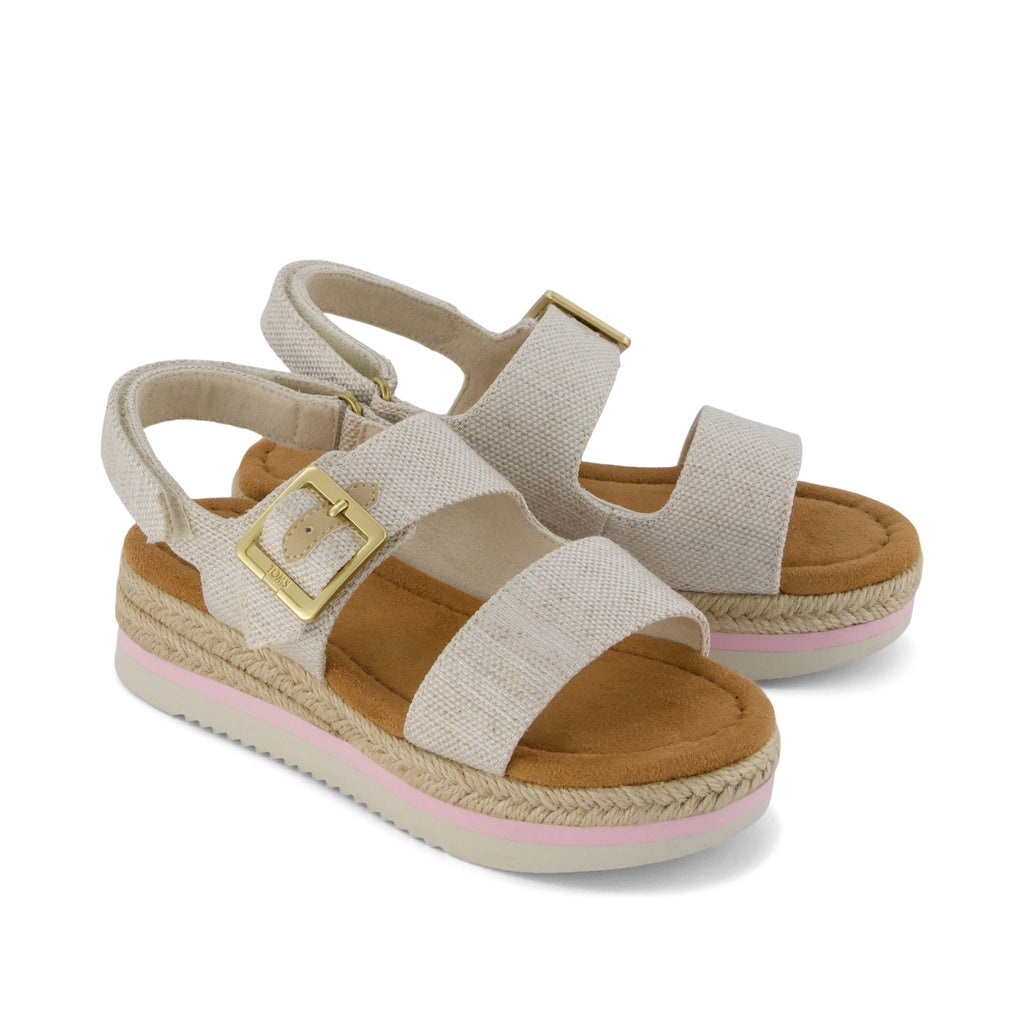 Giana Kids Sandal - Natural Front View