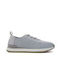 Resident Plus Lace-Up Trainer - Light Grey Blue Engineered Knit