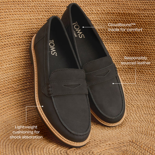 Mocassins Marie - Cuir noir