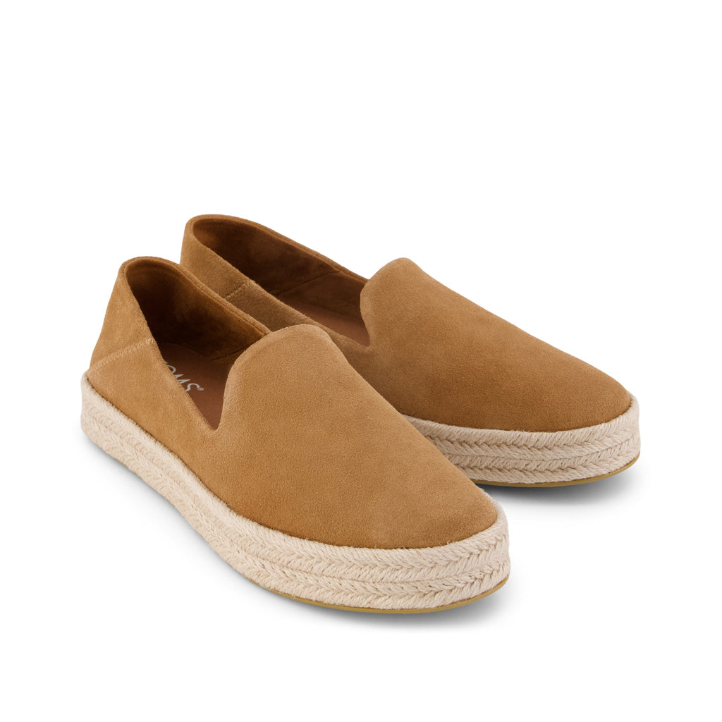 Carolina Espadrille - Brown Sugar Suede Front View