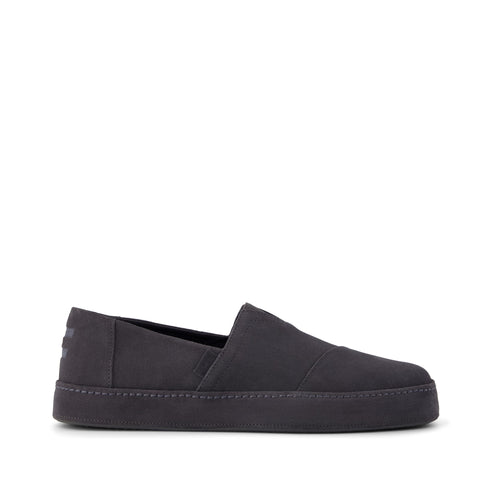 Alpargata Premium - Water Resistant Forged Iron Suede Side View