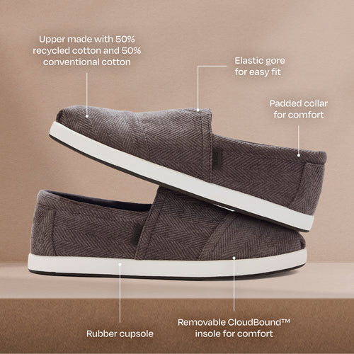 Alp FWD - Gris foncé, motif à chevrons Luxe