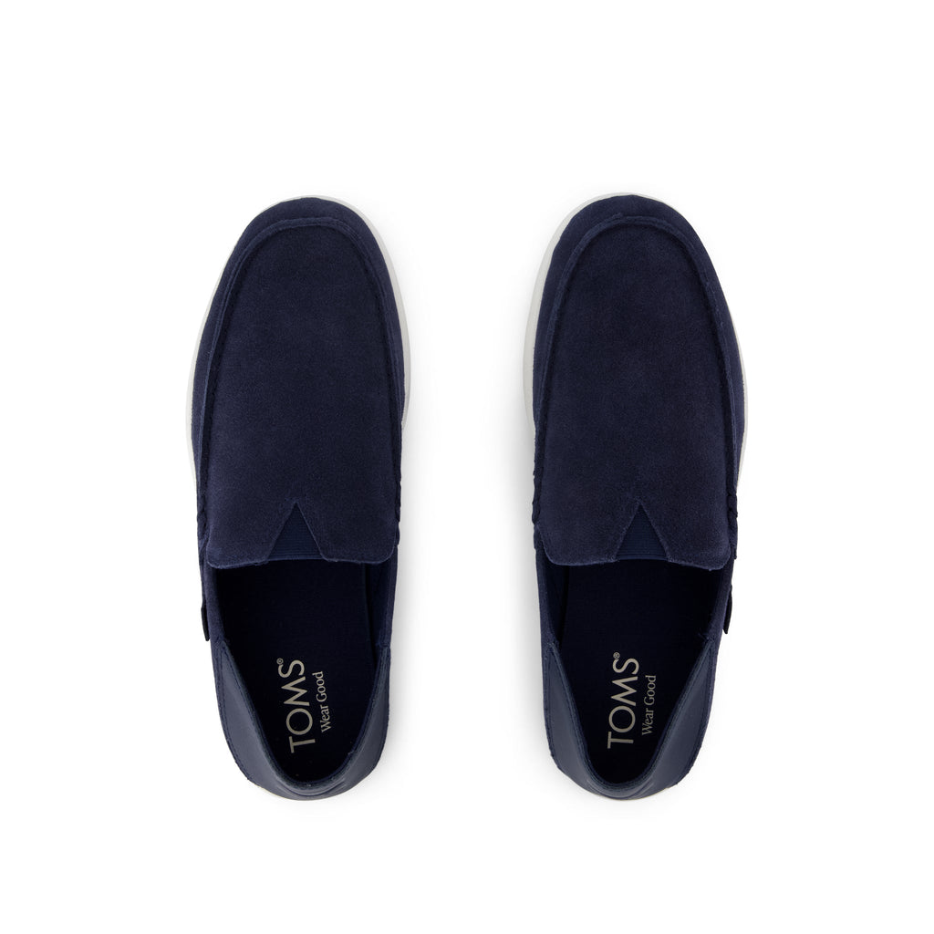Alonso Rope Loafer - Navy Suede Top View