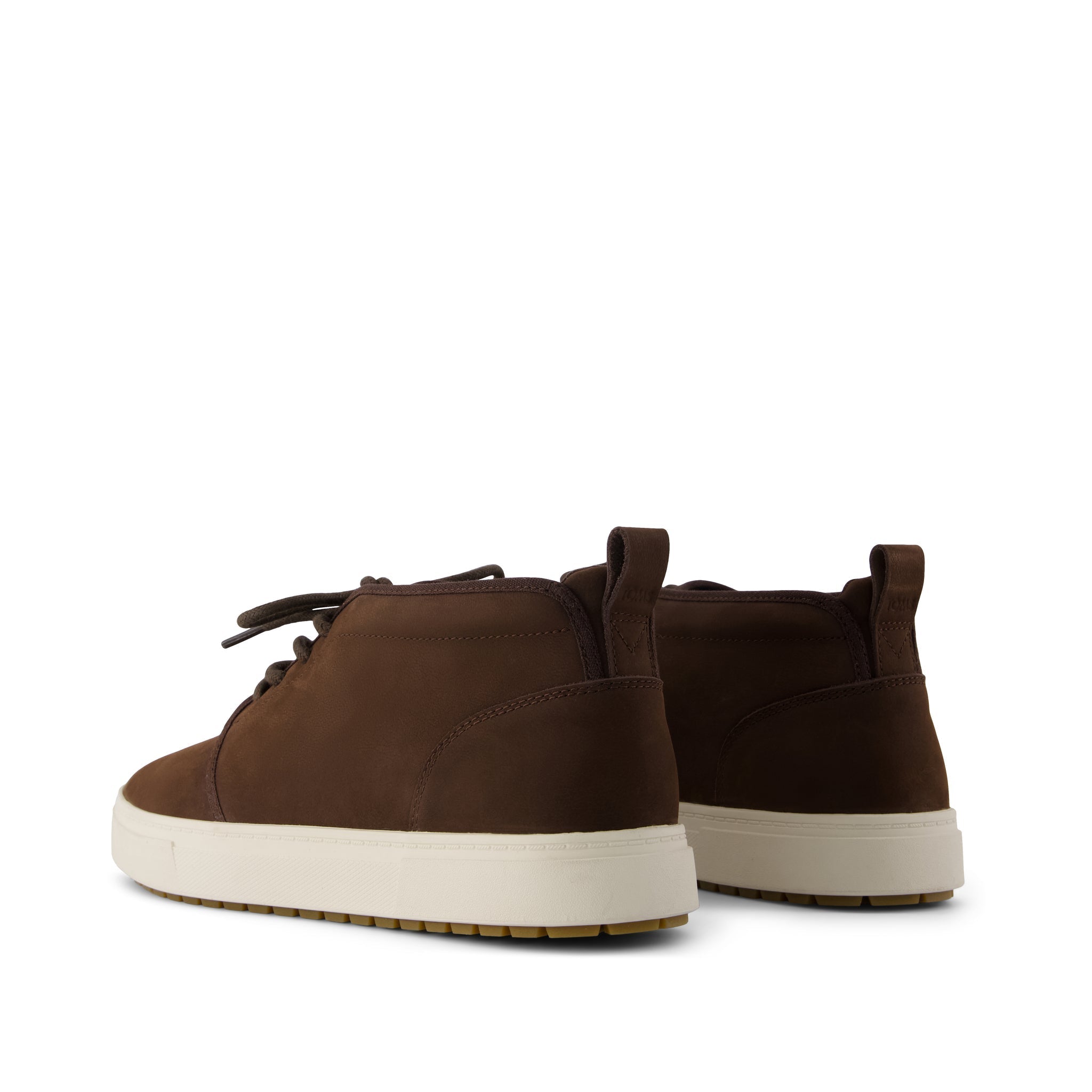 Carlo Mid Terrain 2.0 Sneaker - Water Resistant Chocolate Brown Leather Back View