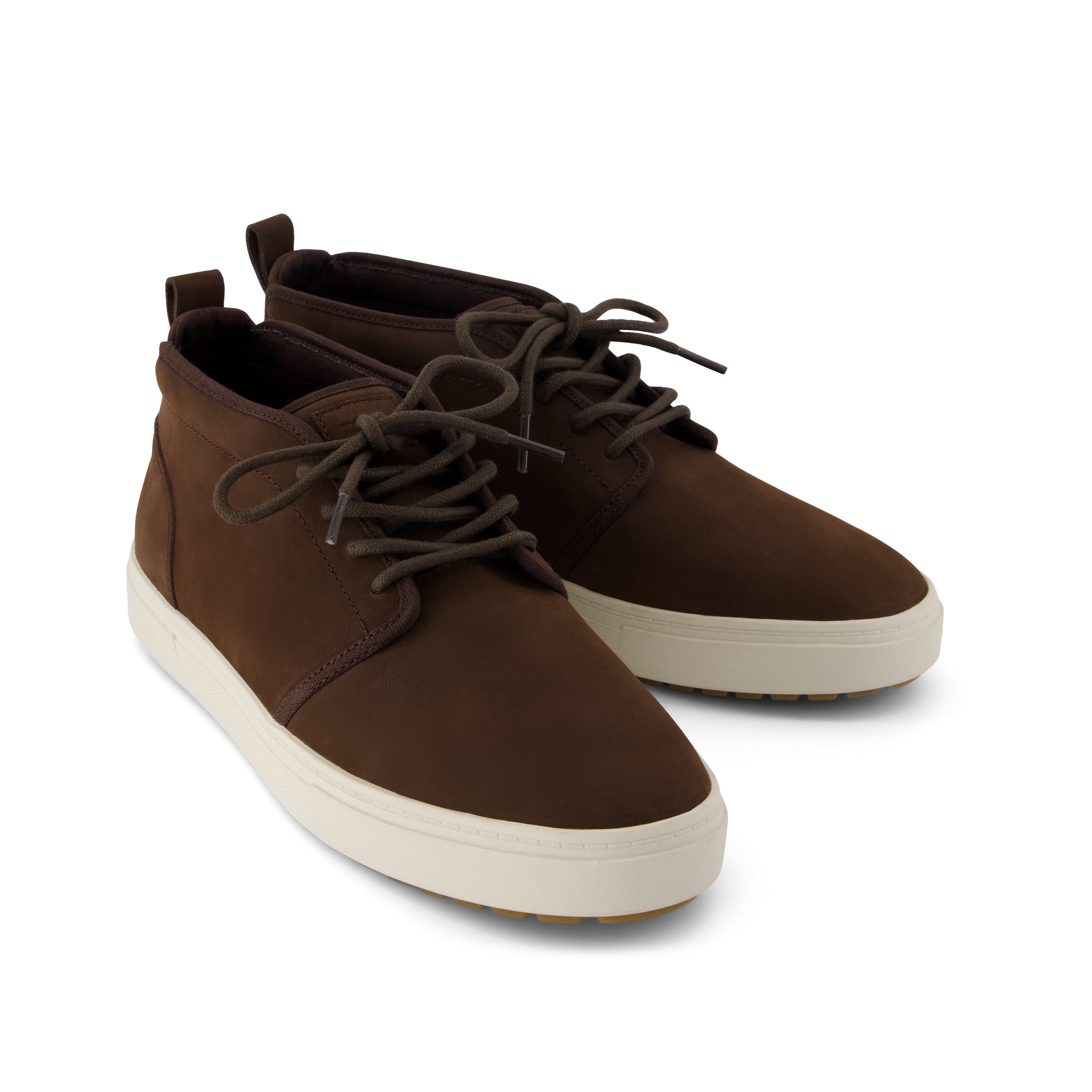 Carlo Mid Terrain 2.0 Sneaker - Water Resistant Chocolate Brown Leather Front View