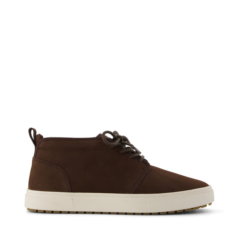 Carlo Mid Terrain 2.0 Sneaker - Water Resistant Chocolate Brown Leather Side View