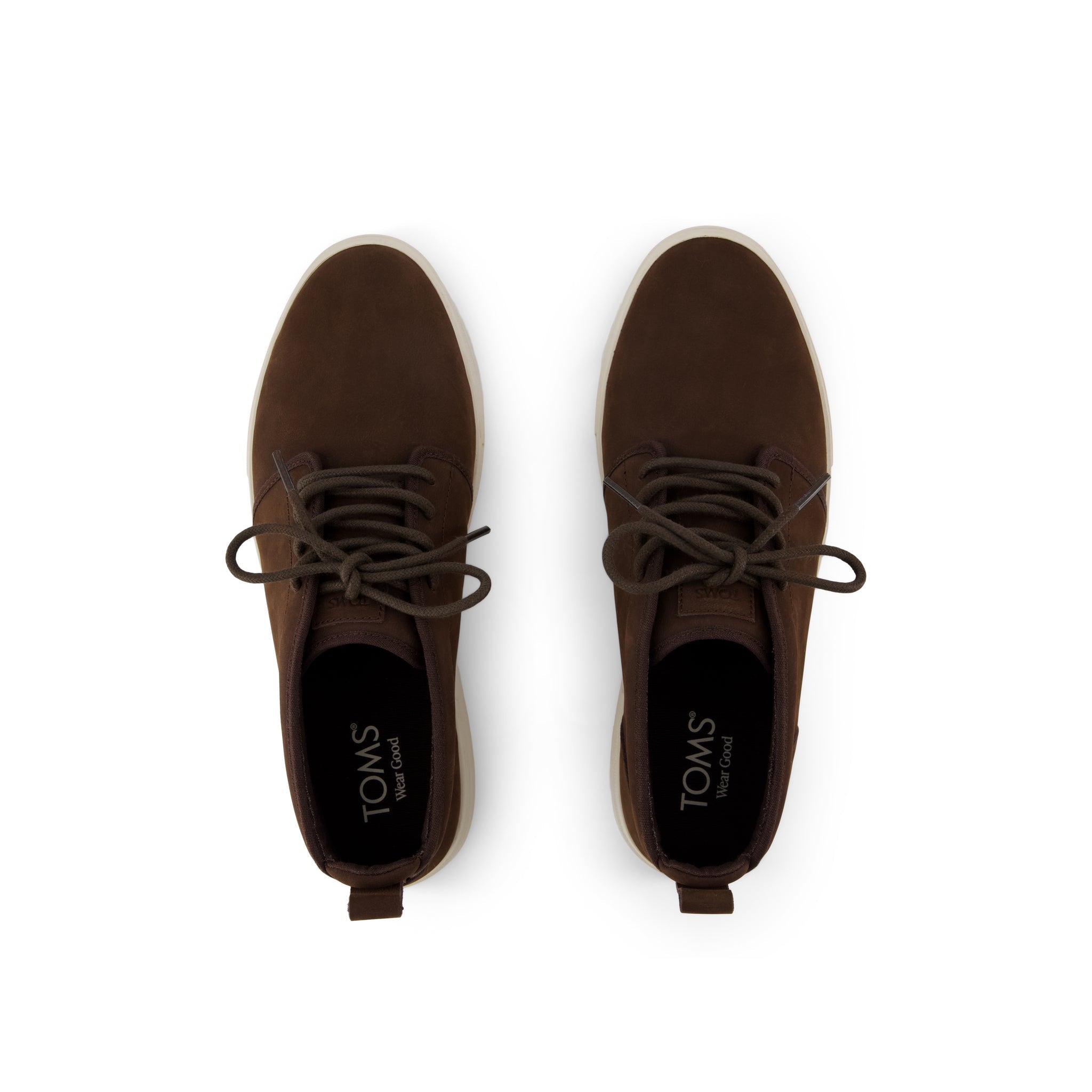 Carlo Mid Terrain 2.0 Sneaker - Water Resistant Chocolate Brown Leather Top View