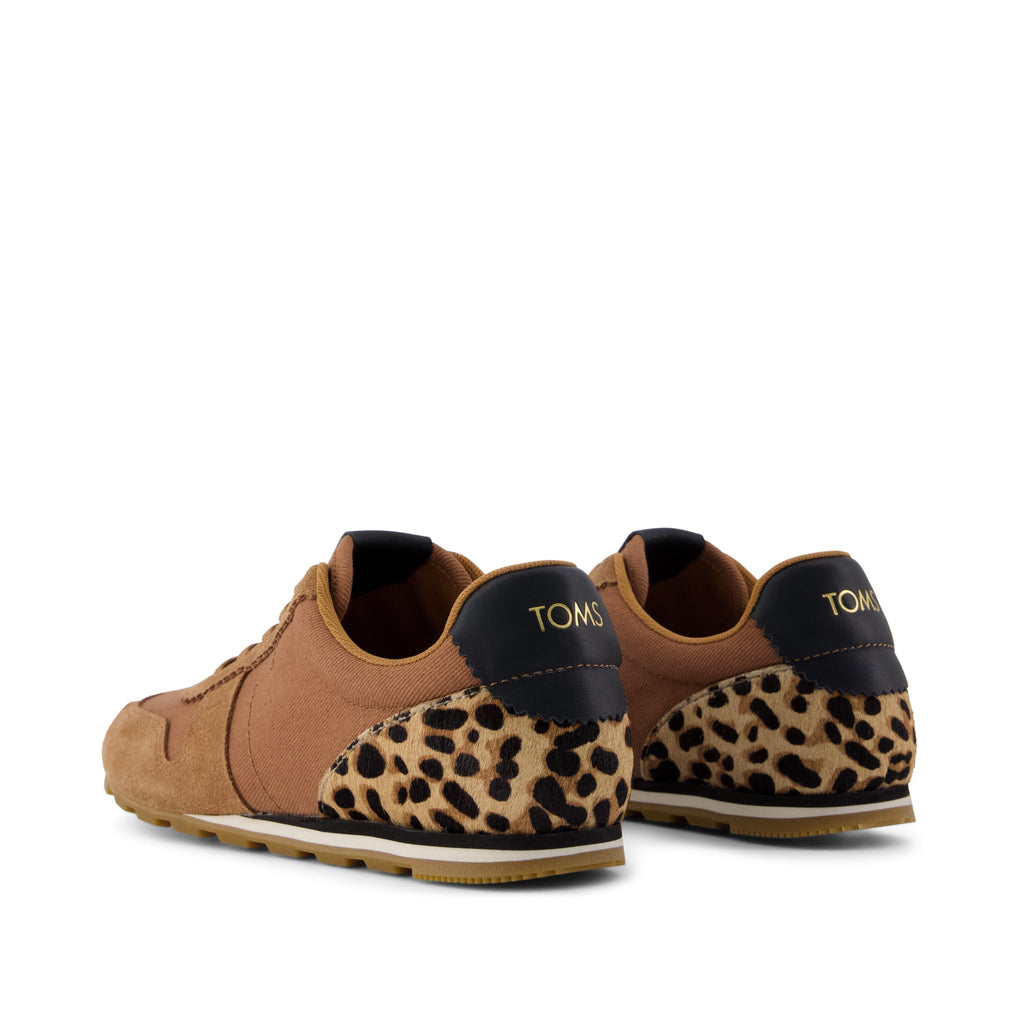TRVL Lite Palisade Sneaker - Water Repellent Brown Sugar Vintage Twill Back View