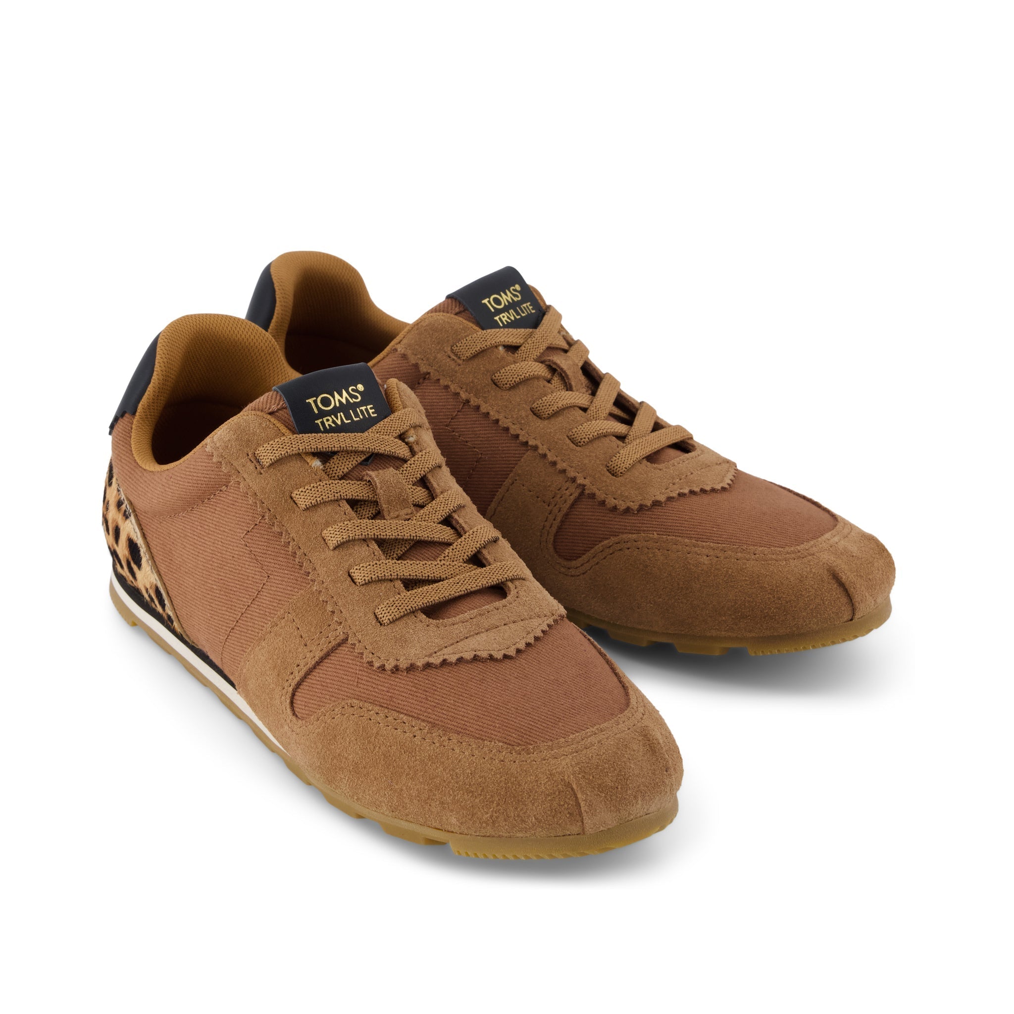 TRVL Lite Palisade Sneaker - Water Repellent Brown Sugar Vintage Twill Front View