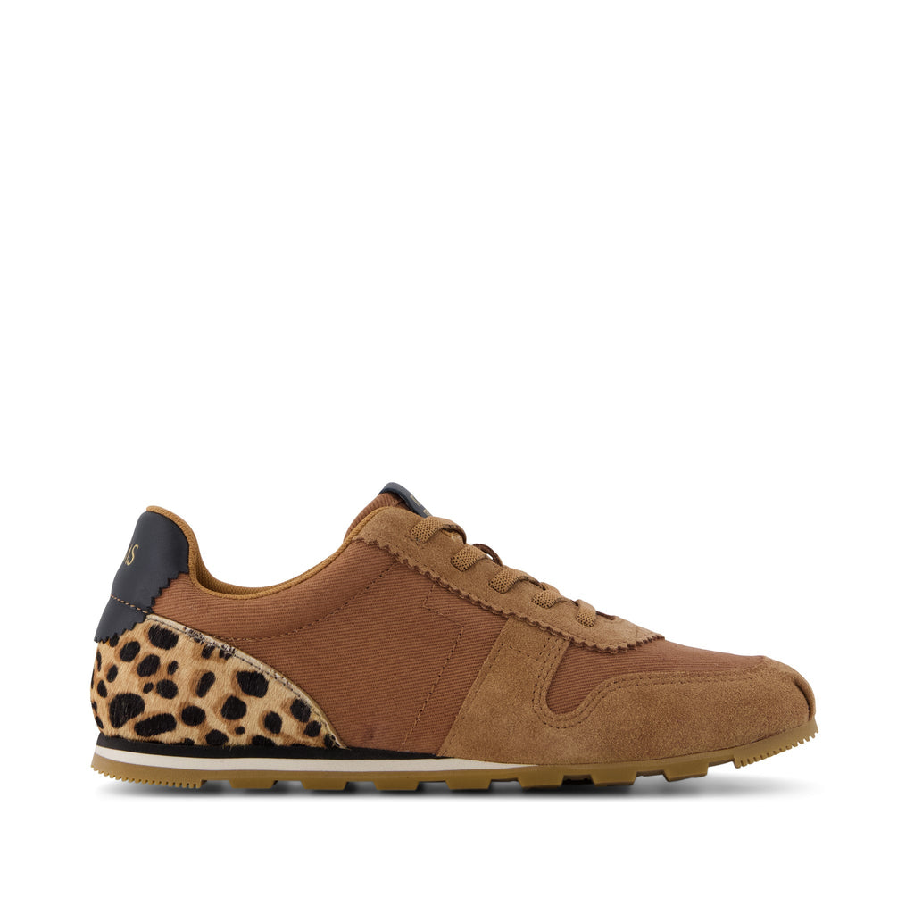 TRVL Lite Palisade Sneaker - Water Repellent Brown Sugar Vintage Twill Side View