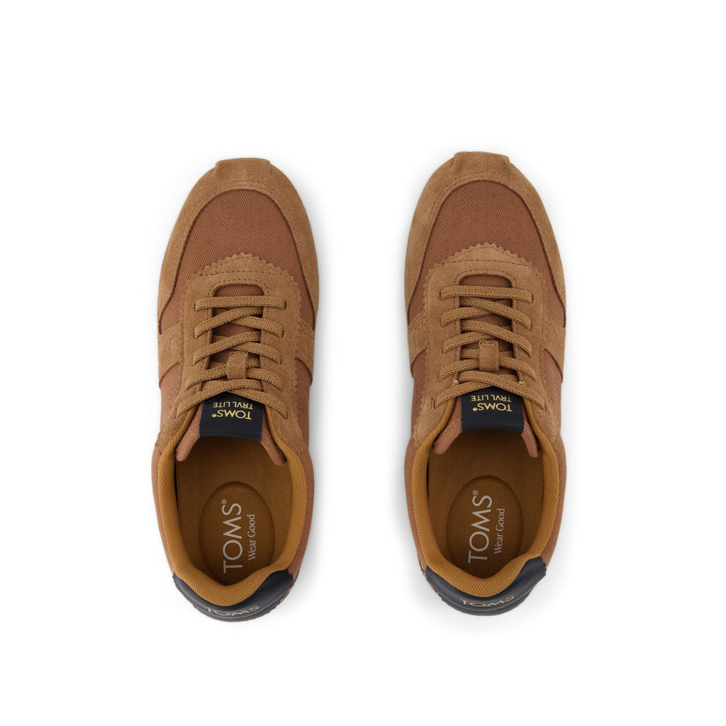 TRVL Lite Palisade Sneaker - Water Repellent Brown Sugar Vintage Twill Top View