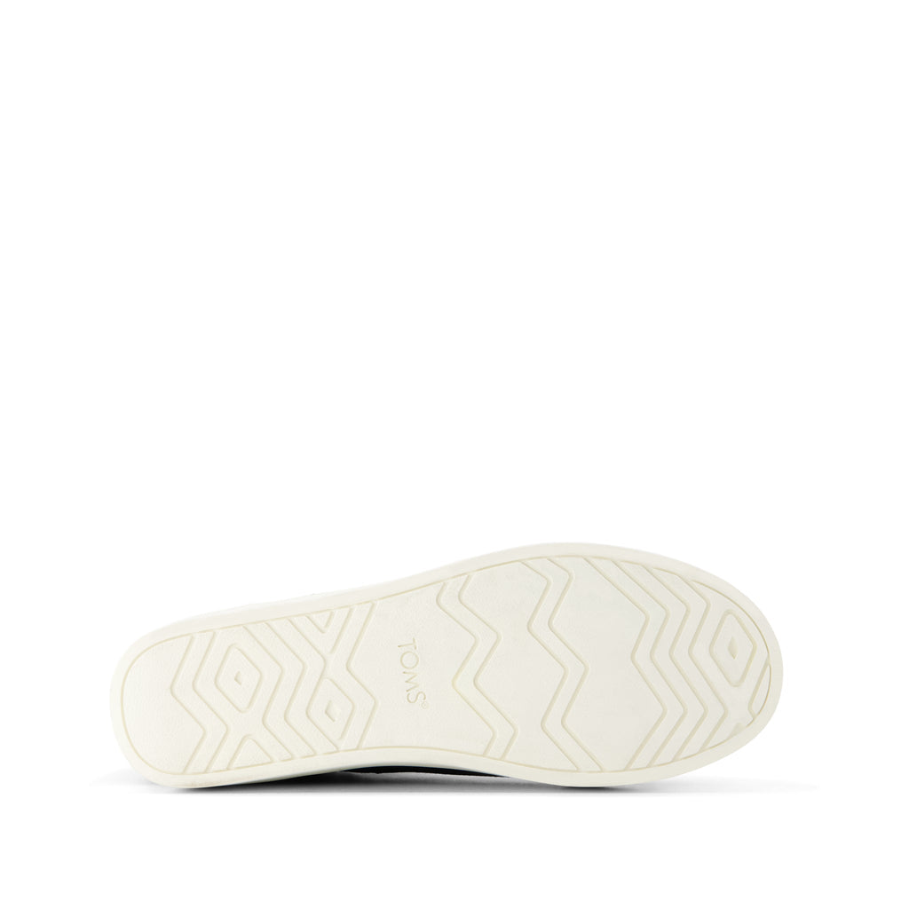 Percy Mid Platform Sneaker - Water Resistant Black Suede Bottom Sole View