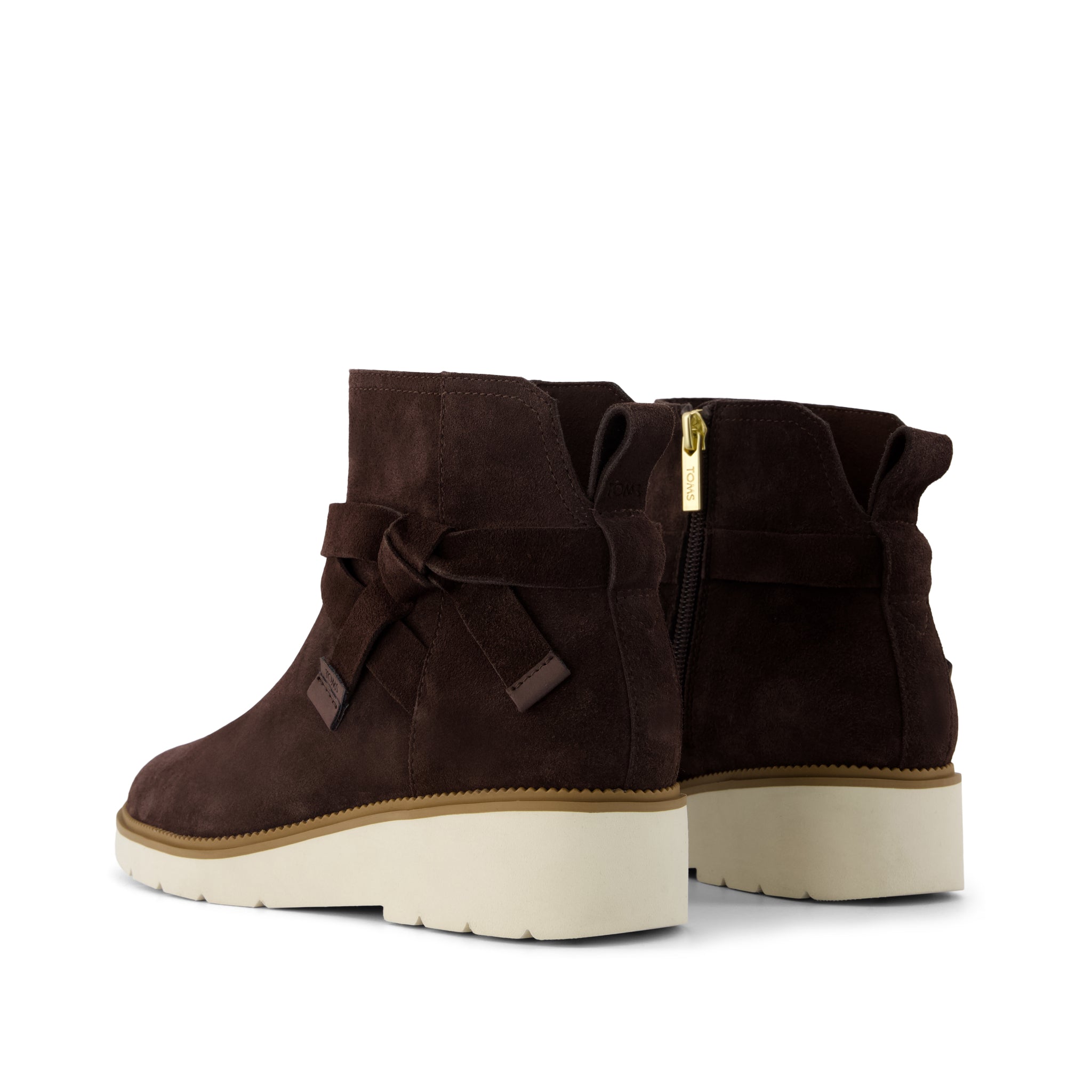 Marlow Boot - Water Repellent Chocolate Brown Suede Back View