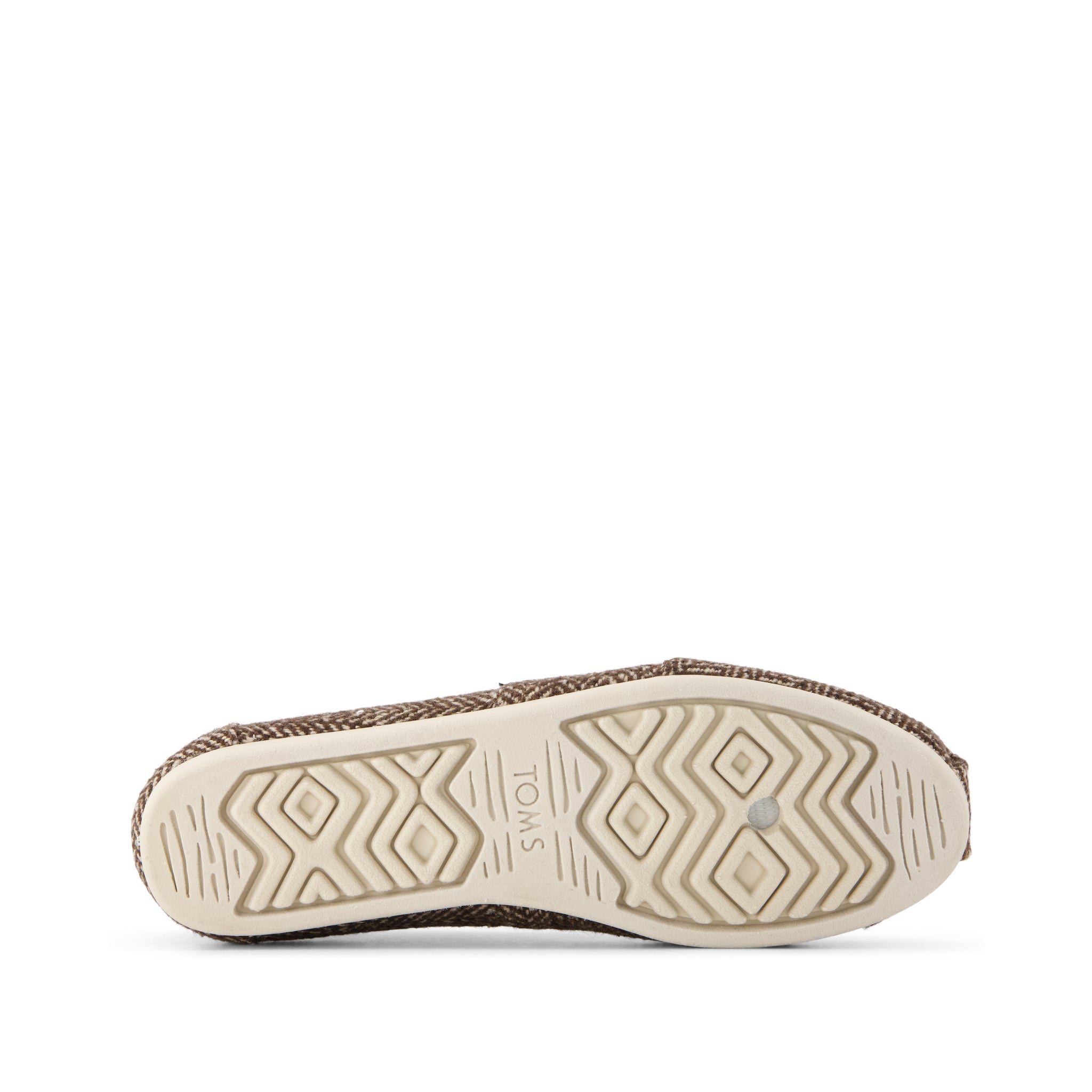 Alpargata Classic - Hot Cocoa Sequin Herringbone w/ Faux Fur Bottom Sole View