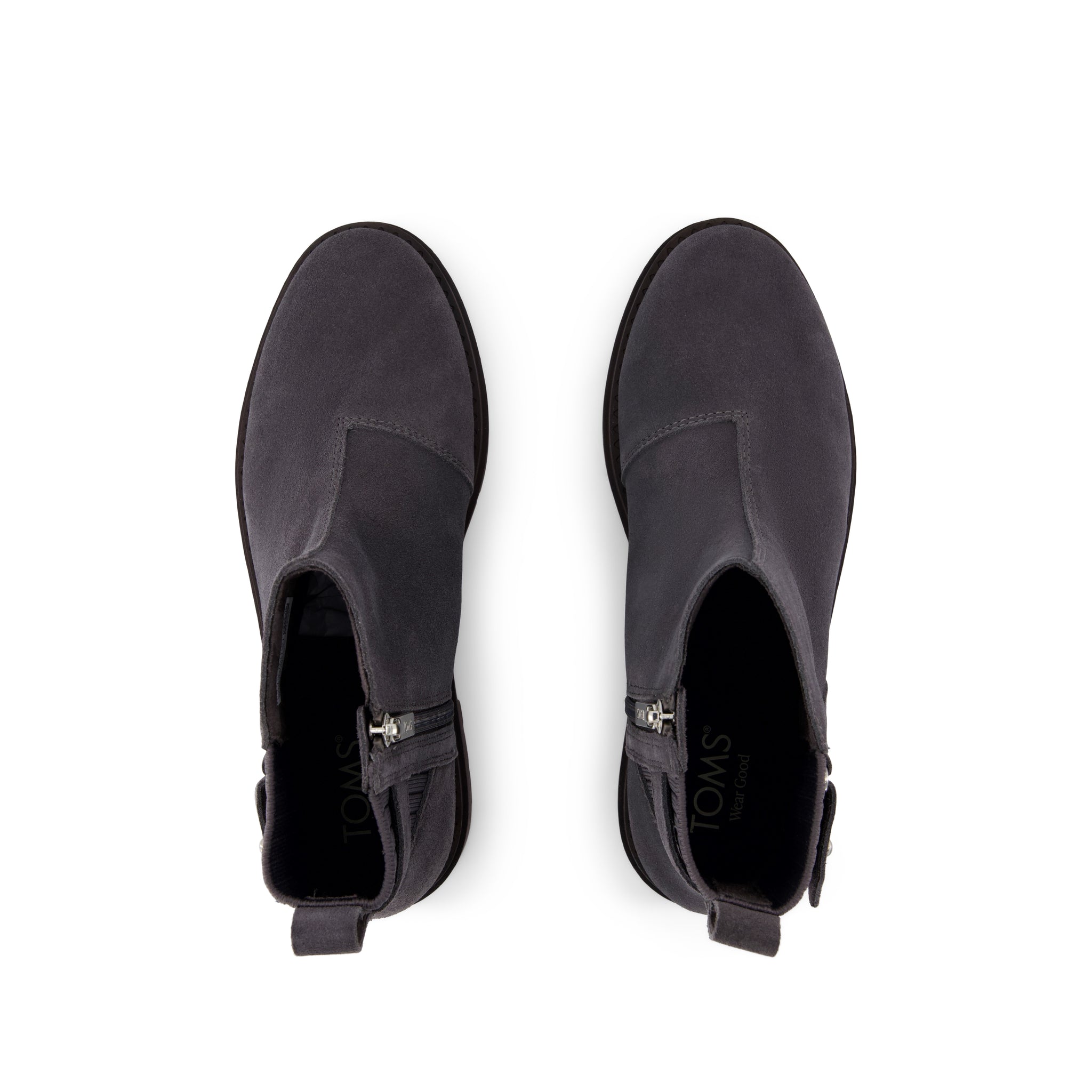 Astrid Boot - Water Repellent Forged Iron Suede Top View