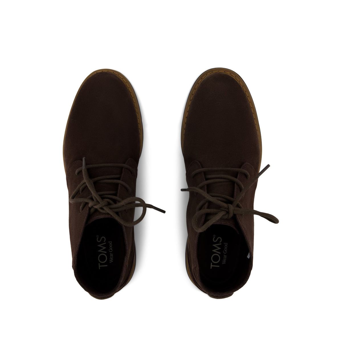 Navi Boot - Water Repellent Chocolate Brown Leather Top View