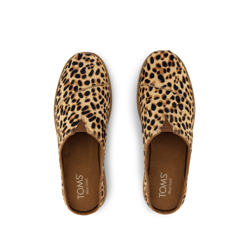 Alpargata Ease Mule - Brown Sugar Leopard Print Hair Leather Top View
