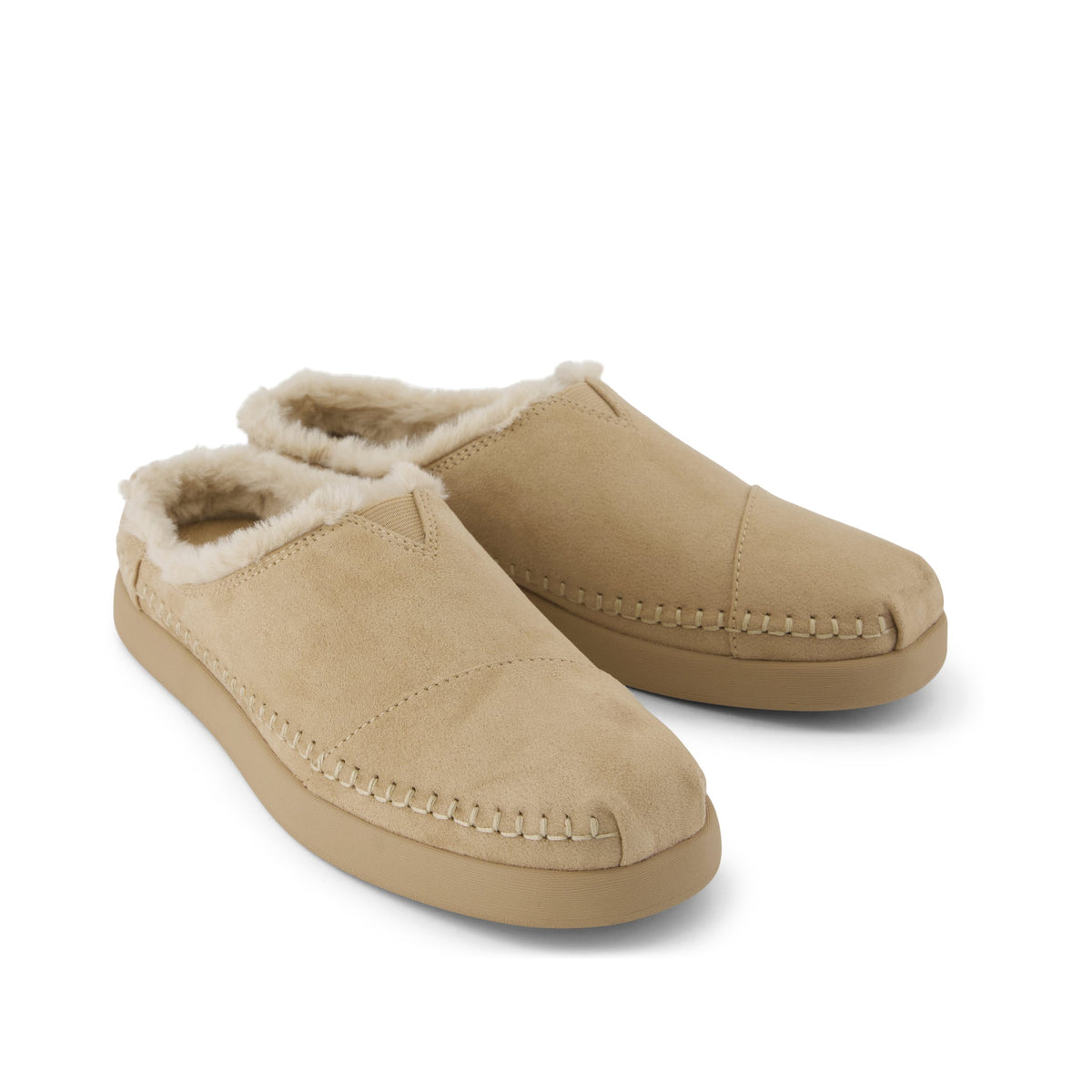 Alpargata Ease Mule - Taupe Microsuede Front View
