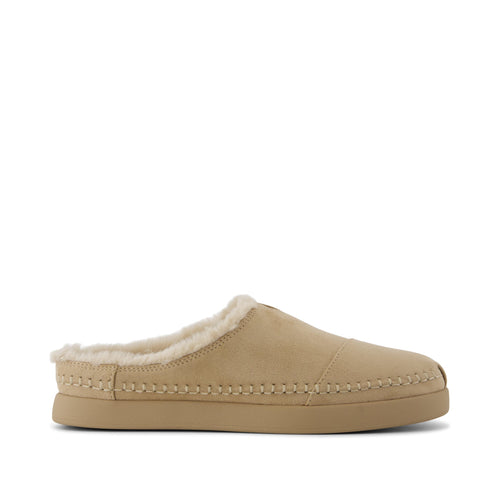 Alpargata Ease Mule - Taupe Microsuede Side View