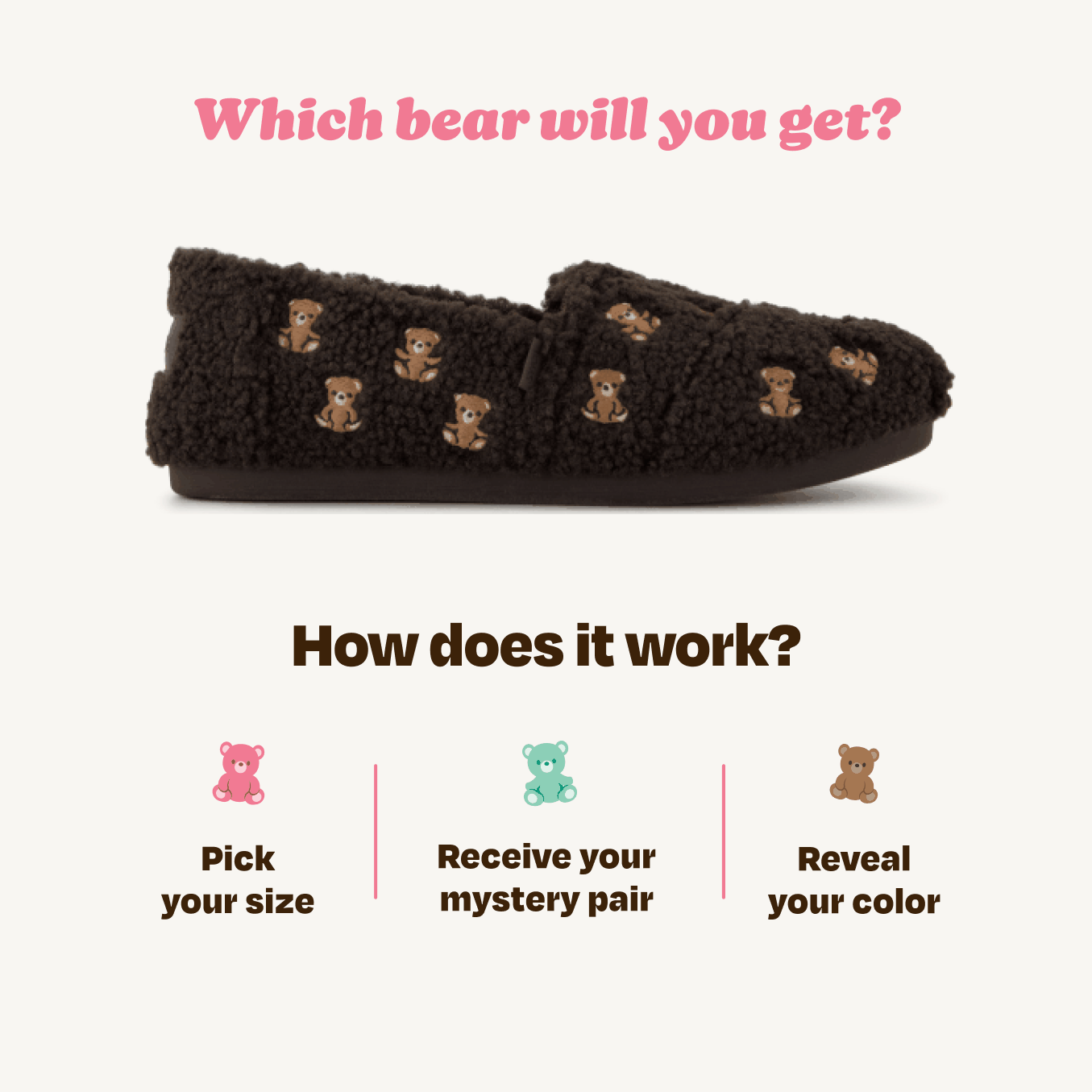 Alpargata Mystery Bag - Surprise Faux Shearling Teddy Bear