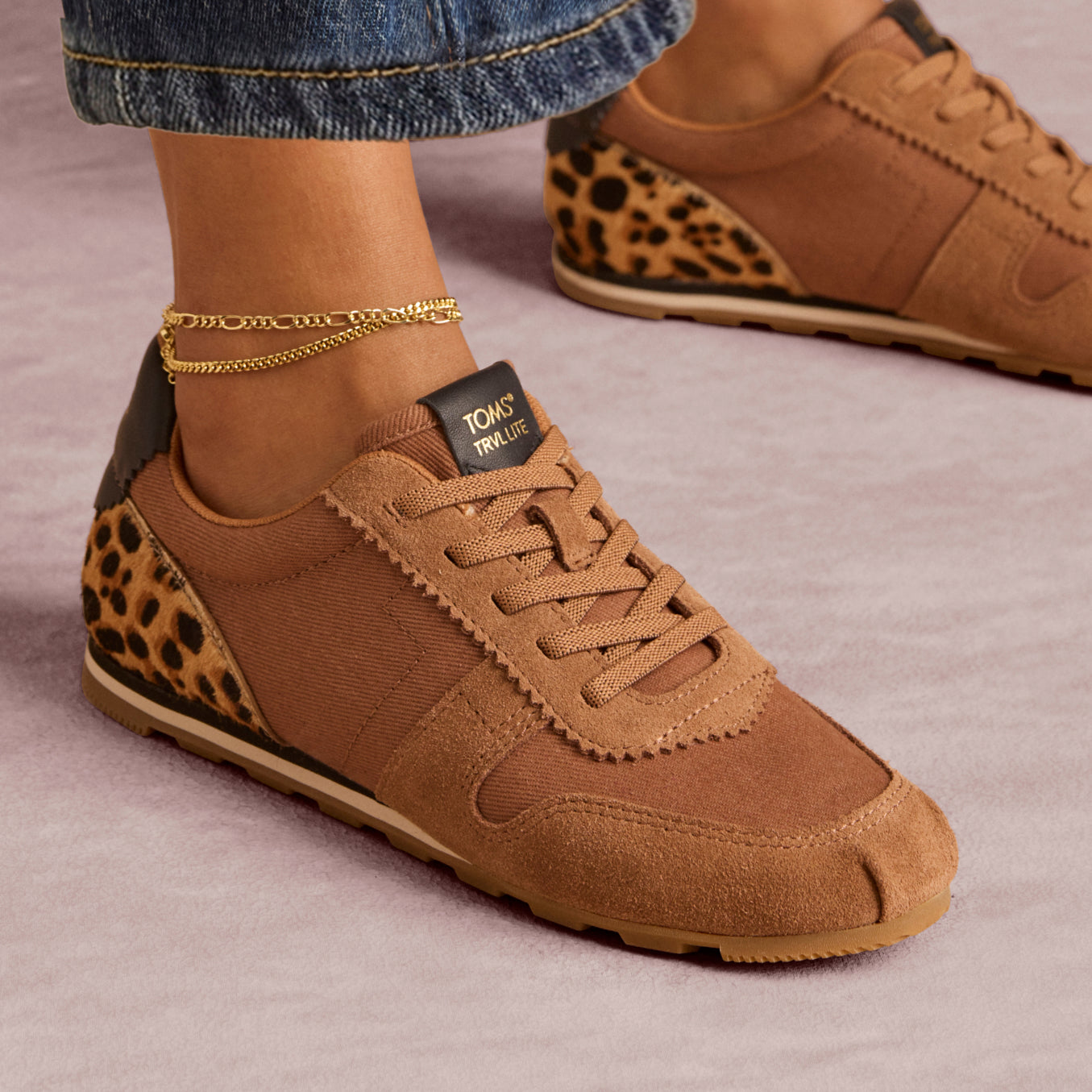 TRVL LITE Palisade Sneaker - Wasserabweisendes Brown Sugar Vintage Twill und Wildleder
