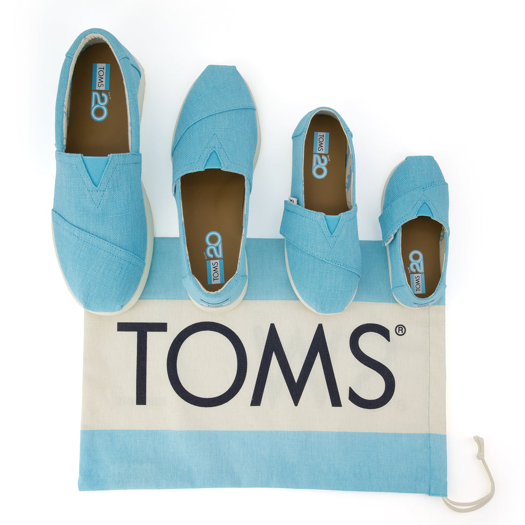 Alpargata Plus  - TOMS Cerulean Blue Heritage Canvas