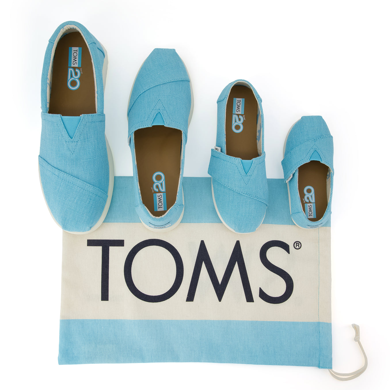 Alpargata Plus  - TOMS Cerulean Blue Heritage Canvas