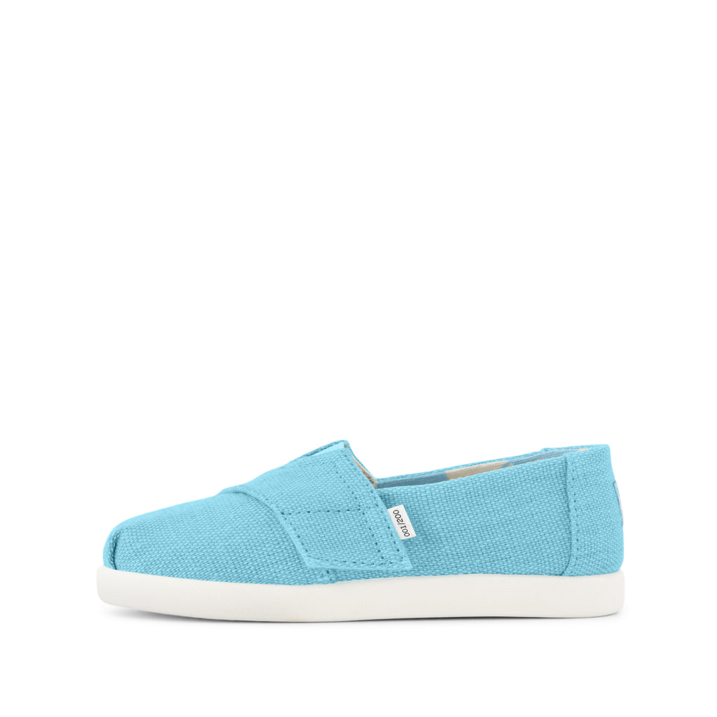Alpargata  - Toile Heritage TOMS Cerulean bleue pour bébés