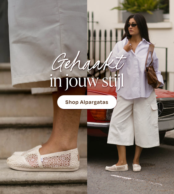 Alpargata white crochet on model