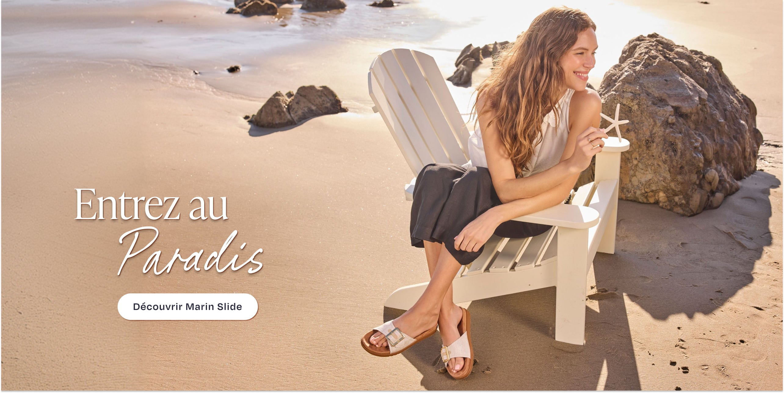 Sandales Marin Slide sur le mannequin